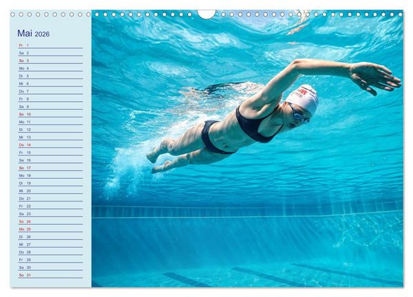 Produktbild: KI Aqua-Emotionen - Ein Jahr voller Wassersport (Wandkalender 2026 DIN A3 quer), CALVENDO Monatskalender