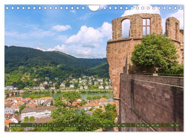 Produktbild: Heidelberger Neckarzauber (Wandkalender 2026 DIN A4 quer), CALVENDO Monatskalender