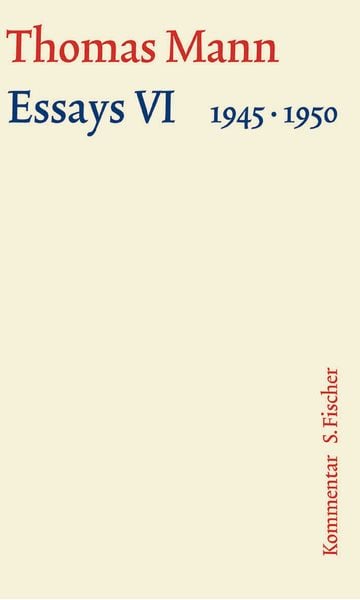 Produktbild: Essays VI 1945-1950