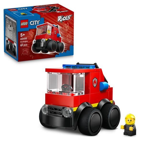 LEGO City 60482 Coole Flitzer – Löschauto, Spielzeug mit Minifigur