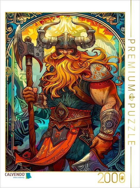 Produktbild: CALVENDO Puzzle Schlachtruf der Tapferen Wikinger | 2000 Teile Lege-Gr&ouml;&szlig;e 90x67cm Foto-Puzzle f&uuml;r gl&uuml;ckliche Stunden