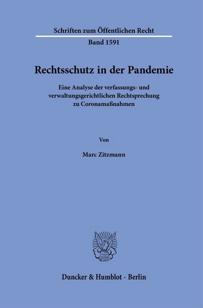 Produktbild: Rechtsschutz in der Pandemie