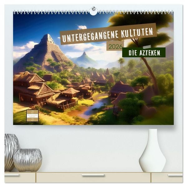 Produktbild: Untergegangene Kulturen - die Azteken (hochwertiger Premium Wandkalender 2026 DIN A2 quer), Kunstdruck in Hochglanz