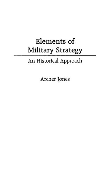 Produktbild: Elements of Military Strategy