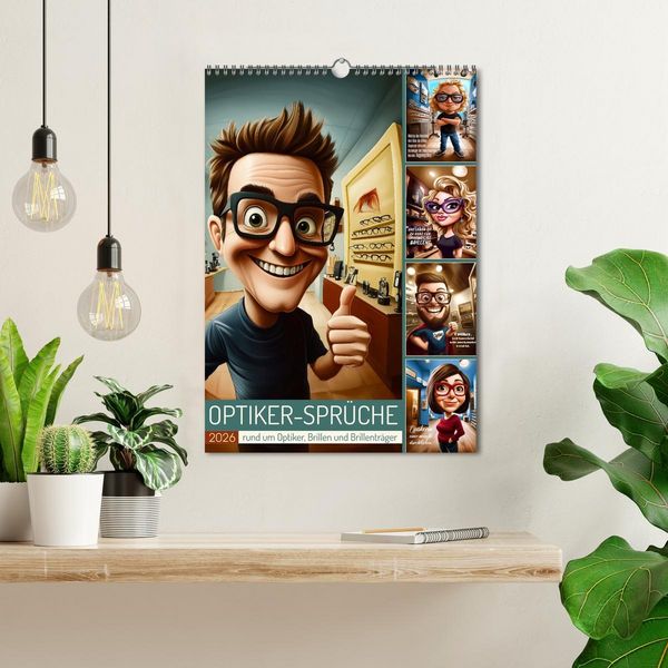 Produktbild: Optikerspr&uuml;che (Wandkalender 2026 DIN A3 hoch), CALVENDO Monatskalender