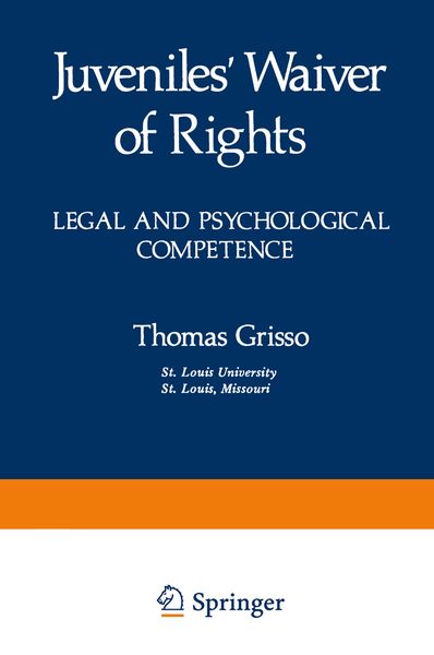 Produktbild: Juveniles&rsquo; Waiver of Rights