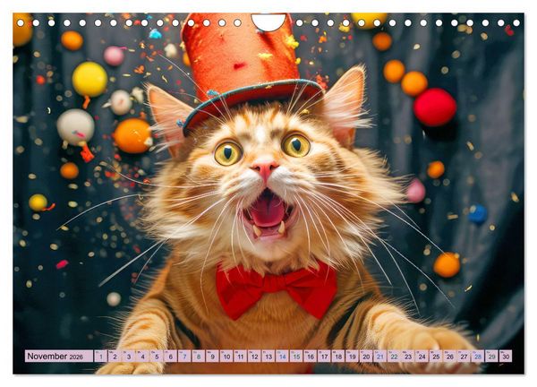 Produktbild: Ginger - Samtpfotiger Abenteurer (Wandkalender 2026 DIN A4 quer), CALVENDO Monatskalender