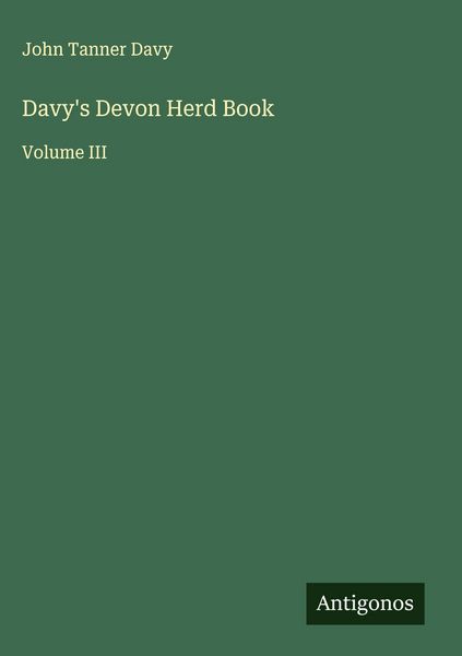 Produktbild: Davy's Devon Herd Book