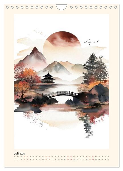 Produktbild: Japan - Momente der Stille (Wandkalender 2026 DIN A4 hoch), CALVENDO Monatskalender