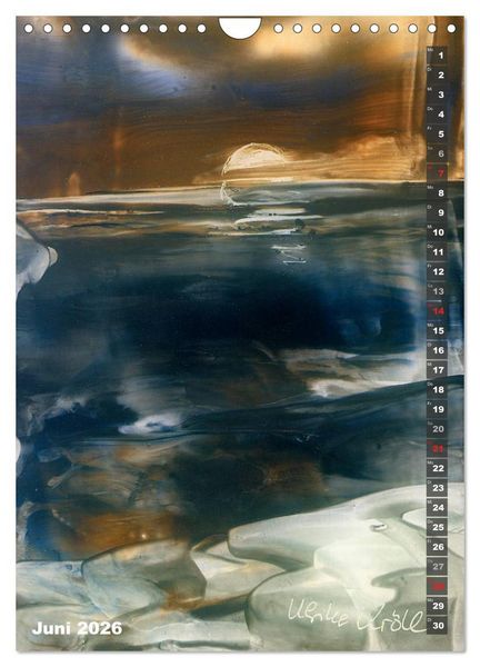 Produktbild: Encaustic-Malerei Kunstkalender 2026 (Wandkalender 2026 DIN A4 hoch), CALVENDO Monatskalender