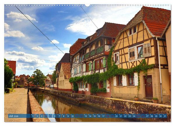 Produktbild: Bienvenue &agrave; Wissembourg. Spaziergang durch Wei&szlig;enburg im Elsass (Wandkalender 2026 DIN A2 quer), CALVENDO Monatskalender