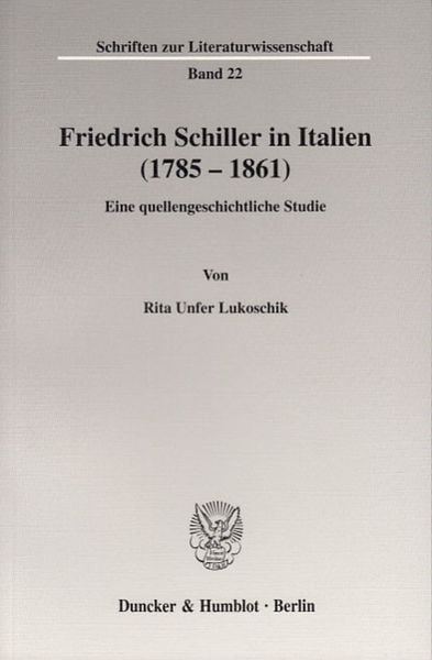 Produktbild: Friedrich Schiller in Italien (1785 - 1861).