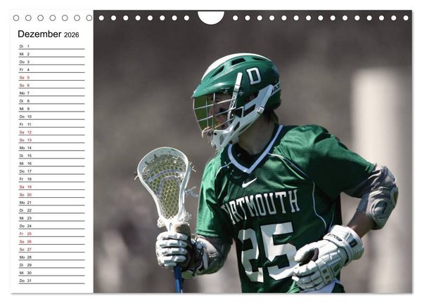 Produktbild: Teamsport Lacrosse - Face-off (Wandkalender 2026 DIN A4 quer), CALVENDO Monatskalender