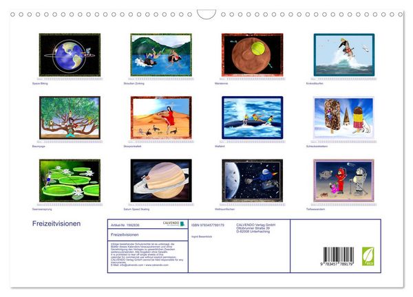 Produktbild: Freizeitvisionen (Wandkalender 2026 DIN A3 quer), CALVENDO Monatskalender
