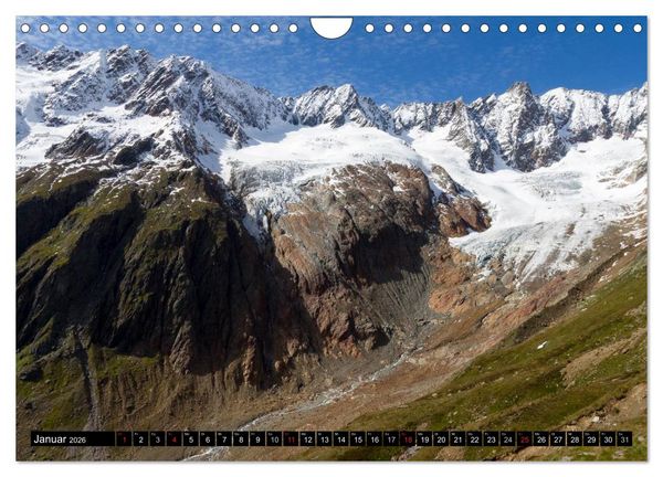 Produktbild: Fantastische Schweizer Bergwelt - Gipfel und Gletscher (Wandkalender 2026 DIN A4 quer), CALVENDO Monatskalender