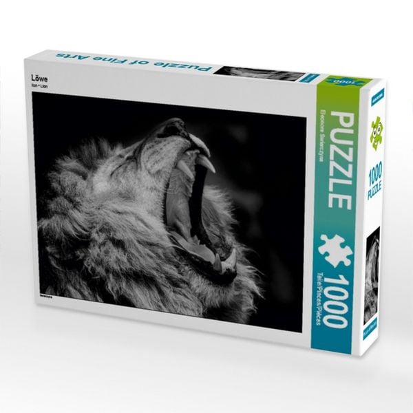 Produktbild: CALVENDO Puzzle L&ouml;we 1000 Teile Puzzle quer | 1000 Teile Lege-Gr&ouml;&szlig;e 64 &times; 48 cm Foto-Puzzle f&uuml;r gl&uuml;ckliche Stunden