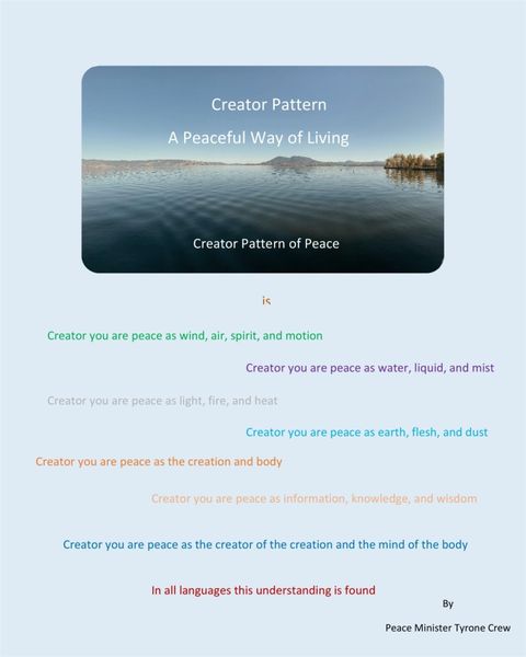 Produktbild: Creator Pattern A Peaceful Way of Living