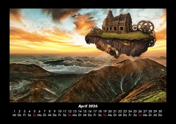 Produktbild: Mit Fantasy durch's Jahr 2026 Fotokalender DIN A3