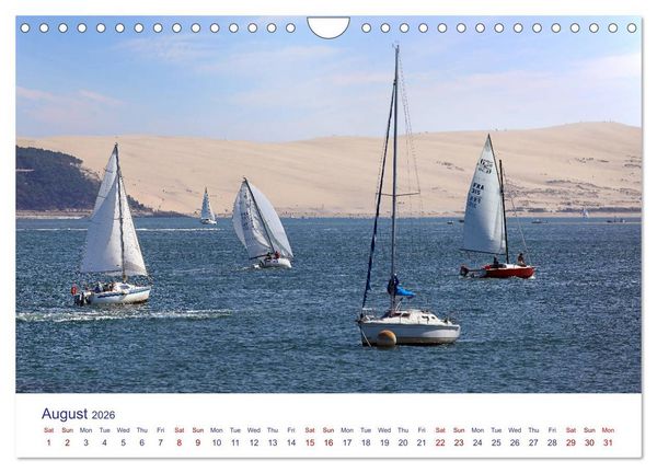Produktbild: Arcachon Bay and the French Atlantic coast near Bordeaux (Wall Calendar 2026 DIN A4 landscape), CALVENDO 12 Month Wall Calendar