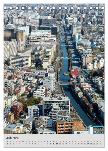 Produktbild: Tokio - Facetten einer Weltstadt (Tischkalender 2026 DIN A5 hoch), CALVENDO Monatskalender