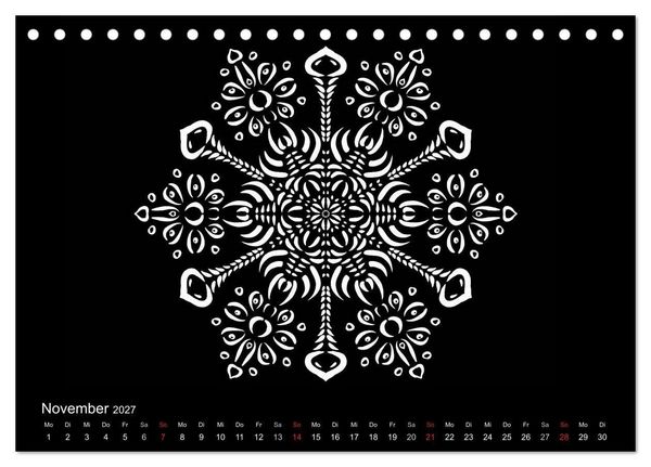 Produktbild: Entspannung und Ruhe durch Mandalas (Tischkalender 2027 DIN A5 quer), CALVENDO Monatskalender