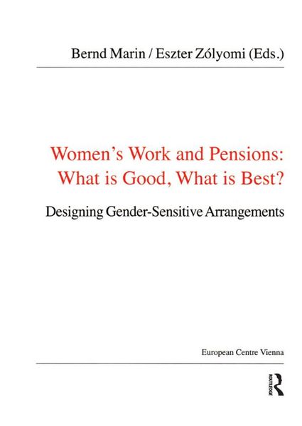 Produktbild: Women's Work and Pensions: What is Good, What is Best?