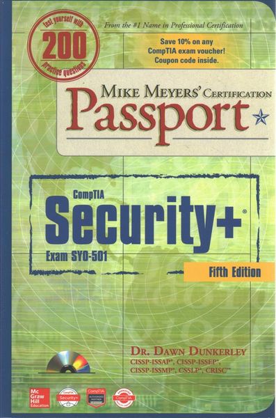 Produktbild: Mike Meyers' Comptia Security+ Certification Passport, Fifth Edition (Exam Sy0-501)