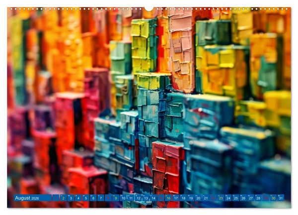 Produktbild: Patchwork - Farben und Formen (Wandkalender 2026 DIN A2 quer), CALVENDO Monatskalender