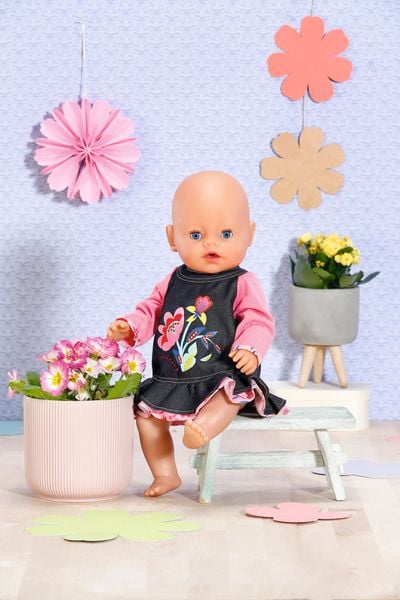 Produktbild: Dolly Moda Jeans Kleid Blumen 43