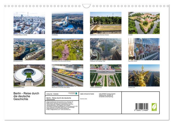 Produktbild: Berlin - Reise durch die deutsche Geschichte (Wandkalender 2026 DIN A3 quer), CALVENDO Monatskalender