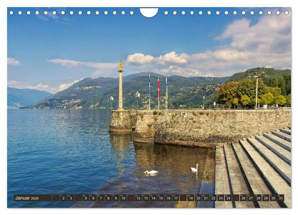 Produktbild: Lago Maggiore - Bezaubernde Orte am Ostufer (Wandkalender 2026 DIN A4 quer), CALVENDO Monatskalender
