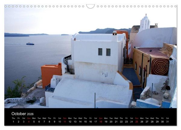 Produktbild: Lights of Santorini (Wall Calendar 2026 DIN A3 landscape), CALVENDO 12 Month Wall Calendar
