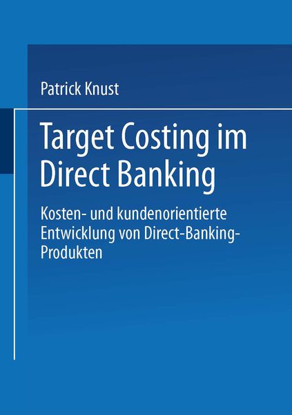 Produktbild: Target Costing im Direct Banking