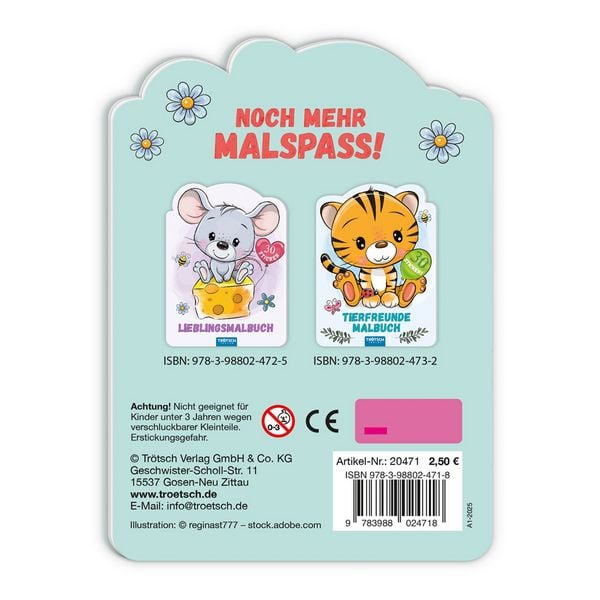 Produktbild: Tr&ouml;tsch Malbuch Knuddelfreunde-Malbuch