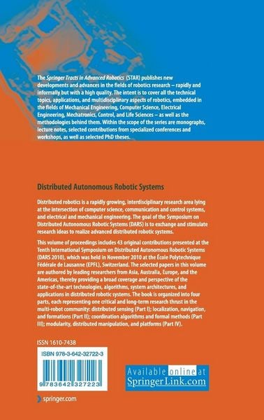 Produktbild: Distributed Autonomous Robotic Systems