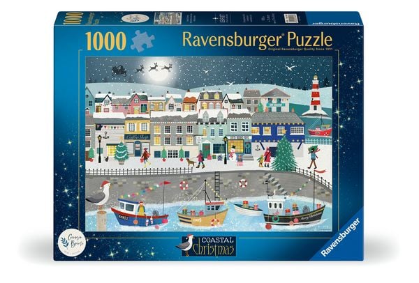 Produktbild: Weihnachtspuzzle 1000 Teile - Weihnachten am Hafen