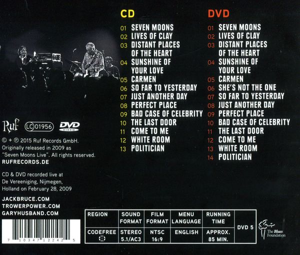 Produktbild: Jack Bruce & Robin Trower - Songs from the Road (+CD)