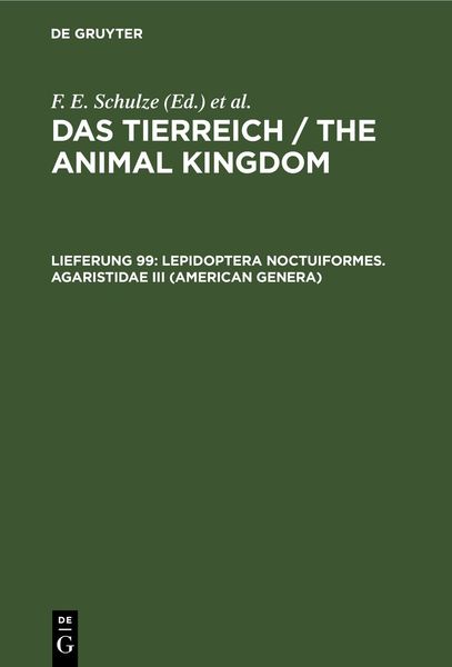 Produktbild: Lepidoptera Noctuiformes. Agaristidae III (American Genera)