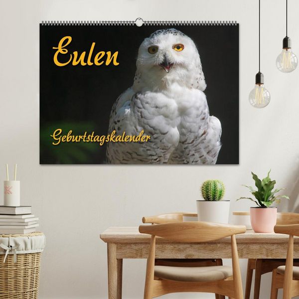 Produktbild: Eulen (Wandkalender 2026 DIN A2 quer), CALVENDO Monatskalender