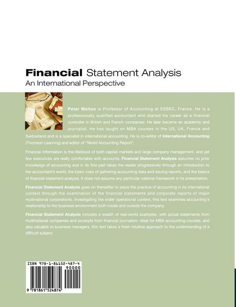 Produktbild: Financial Statement Analysis: An International Perspective