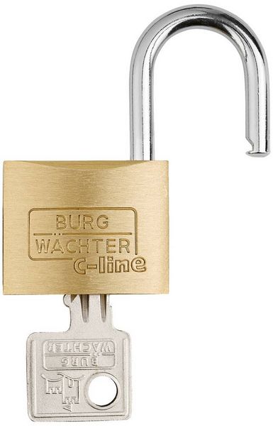 Produktbild: Burg W&auml;chter 3051 Vorh&auml;ngeschloss 35.00 mm verschieden schlie&szlig;end Messing Schl&uuml;sselschloss