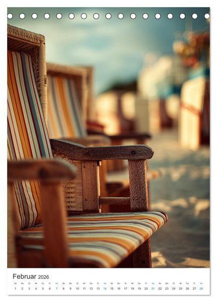 Produktbild: Sehnsucht Strand (Tischkalender 2026 DIN A5 hoch), CALVENDO Monatskalender