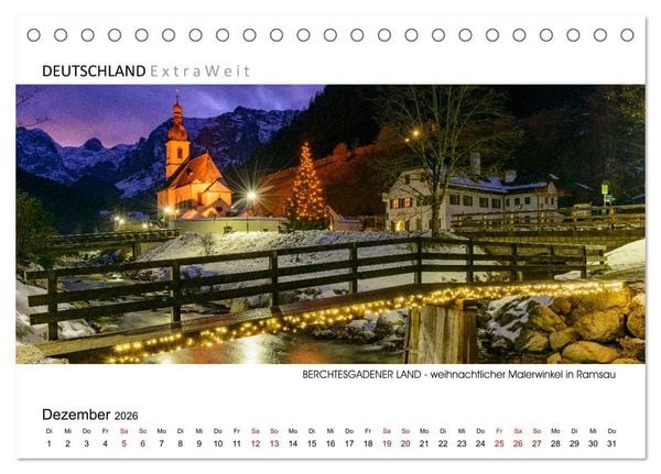 Produktbild: Impressionen aus dem Berchtesgadener Land (Tischkalender 2026 DIN A5 quer), CALVENDO Monatskalender