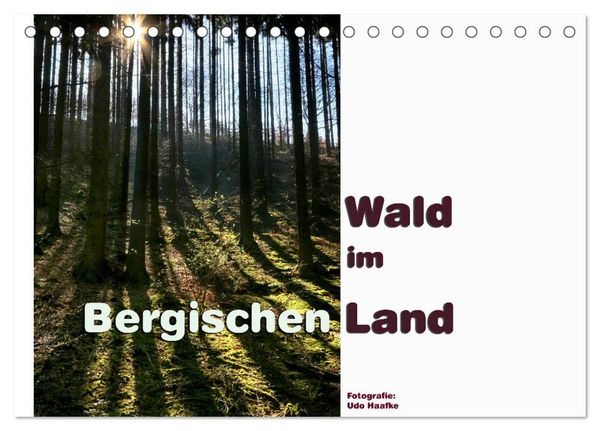 Wald im Bergischen Land 2026 (Tischkalender 2026 DIN A5 quer), CALVENDO Monatskalender