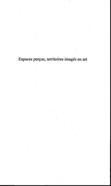 Produktbild: Espaces percus, territoires images en art
