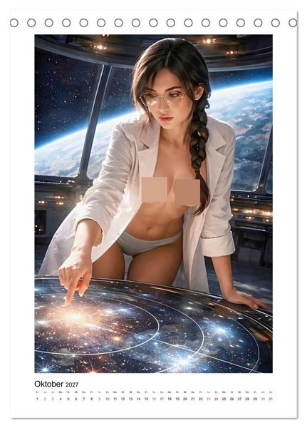 Produktbild: Verf&uuml;hrerinnen des Kosmos (Tischkalender 2027 DIN A5 hoch), CALVENDO Monatskalender
