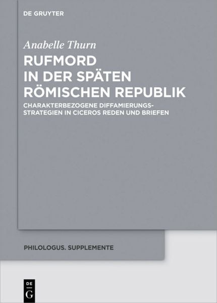 Produktbild: Rufmord in der sp&auml;ten r&ouml;mischen Republik