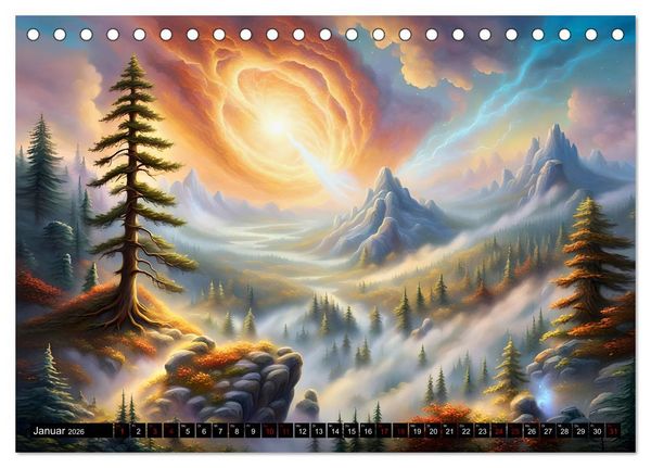 Produktbild: Erde - Blauer &Uuml;berlebensk&uuml;nstler (Tischkalender 2026 DIN A5 quer), CALVENDO Monatskalender