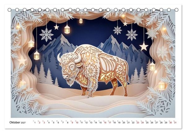 Produktbild: Wild West Dioramas (Tischkalender 2027 DIN A5 quer), CALVENDO Monatskalender