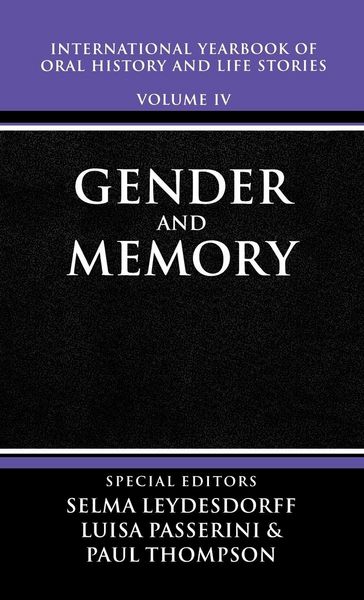 Produktbild: International Yearbook of Oral History and Life Stories